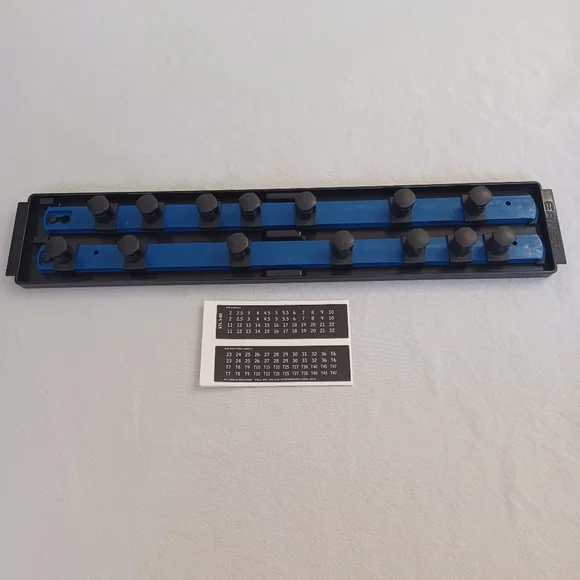 New Ernst 2 Rail Twist Lock Socket Boss 18", Blue - 3/4" - Picture 3 of 12